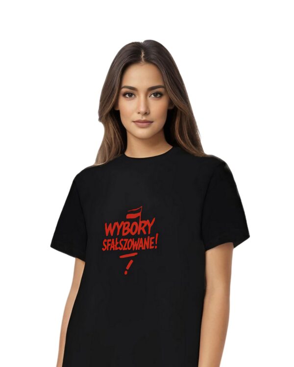 Koszulka - WYBORY -  czarna - obrazek 4