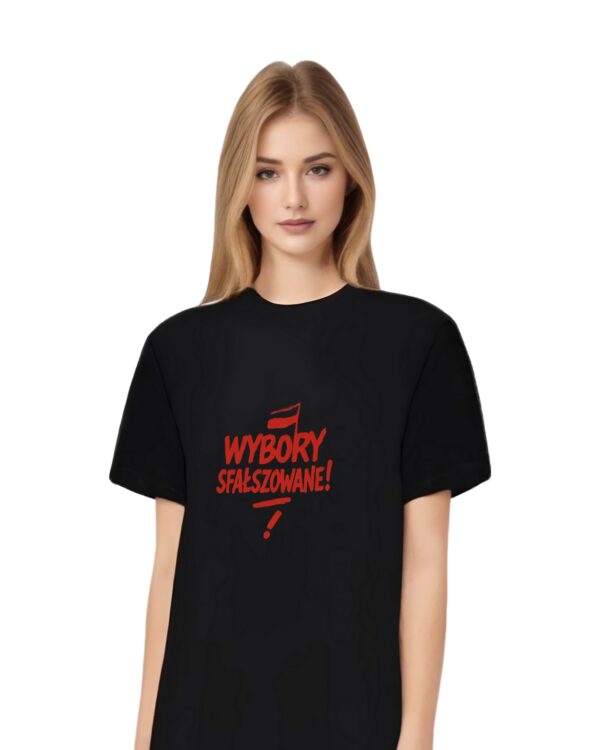 Koszulka - WYBORY -  czarna - obrazek 2