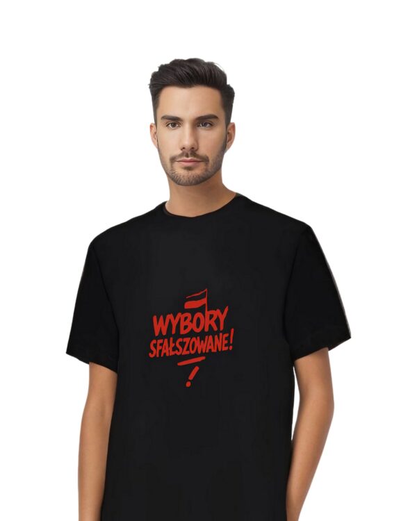 Koszulka - WYBORY -  czarna - obrazek 3