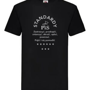 Koszulka - STANDARDY PIS -  czarna